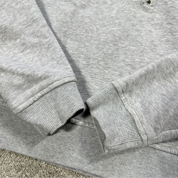 Vuori Women’s Organic Cotton Restore Half Zip Pullover in Light Heather Grey M - Picture 7 of 14